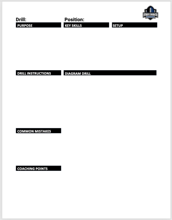 Drill Book template